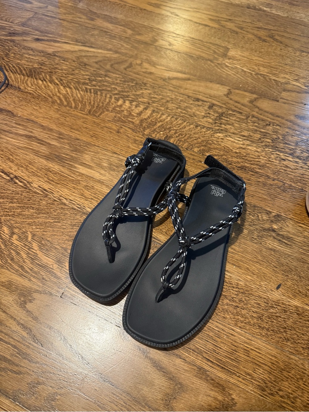 Black and white rope sandals - Target / Wild Fable, size 8